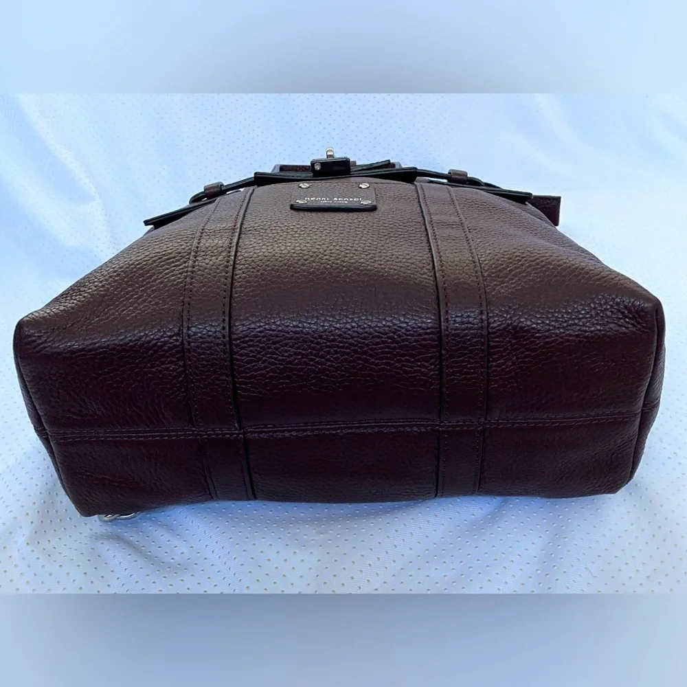 Henri Bendel small leather jetsetter convertible backpack (Oxblood - Picture 5 of 16